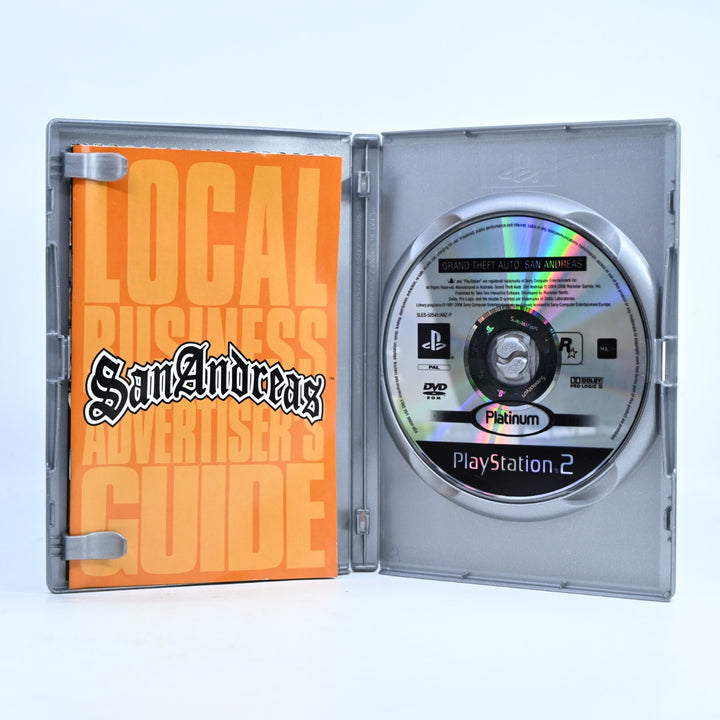 Grand Theft Auto: San Andreas - Sony Playstation 2 / PS2 Game + Manual + Map
