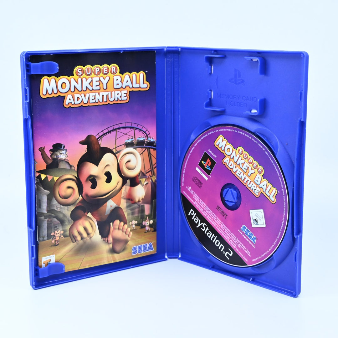 Super Monkey Ball Adventure - Sony Playstation 2 / PS2 Game + Manual - PAL