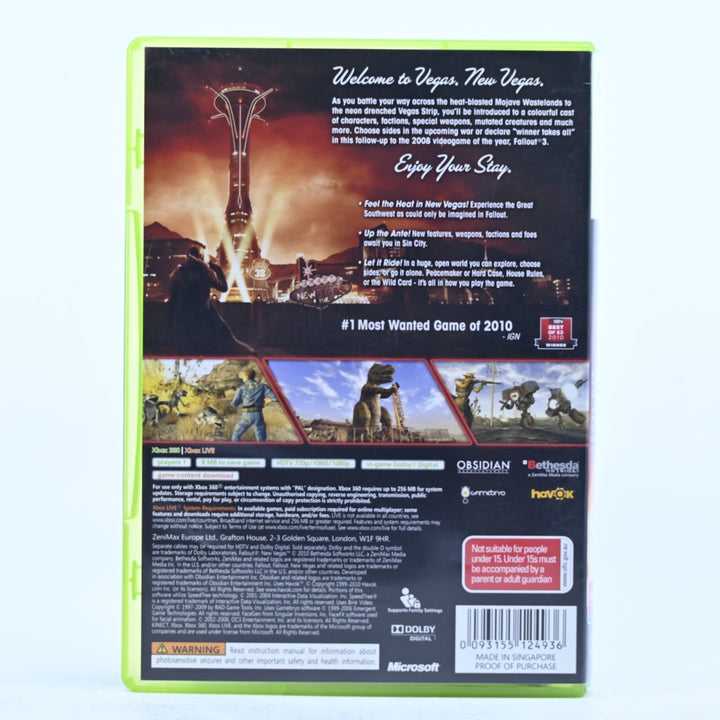 Fallout: New Vegas - Xbox 360 Game + Manual - PAL - MINT DISC!