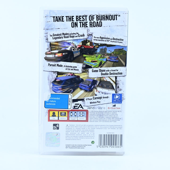 Burnout Legends - Sony PSP Game + Manual - FREE POST!