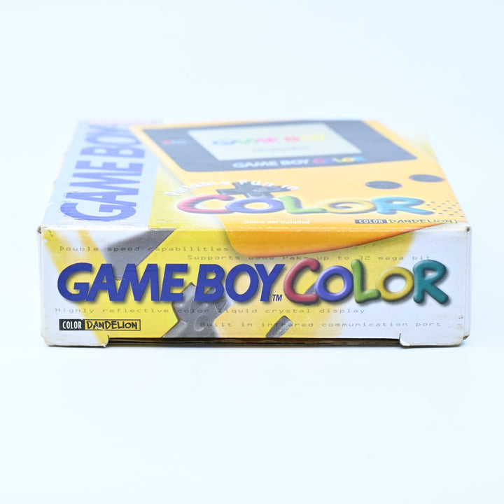 Dandelion Yellow Nintendo Gameboy Color Boxed Console - AUS PAL - Holo Label