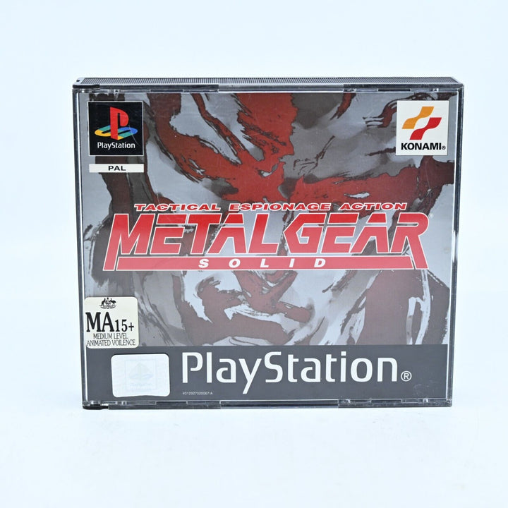 Metal Gear Solid - Sony Playstation 1 / PS1 Game - Complete - PAL - MINT DISCS!