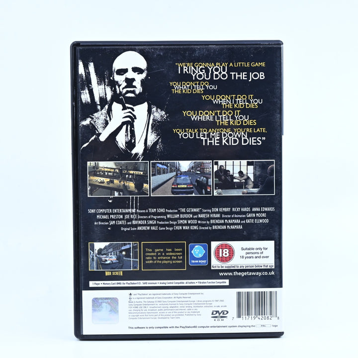 The Getaway - Sony Playstation 2 / PS2 Game + Manual - PAL - MINT DISC!