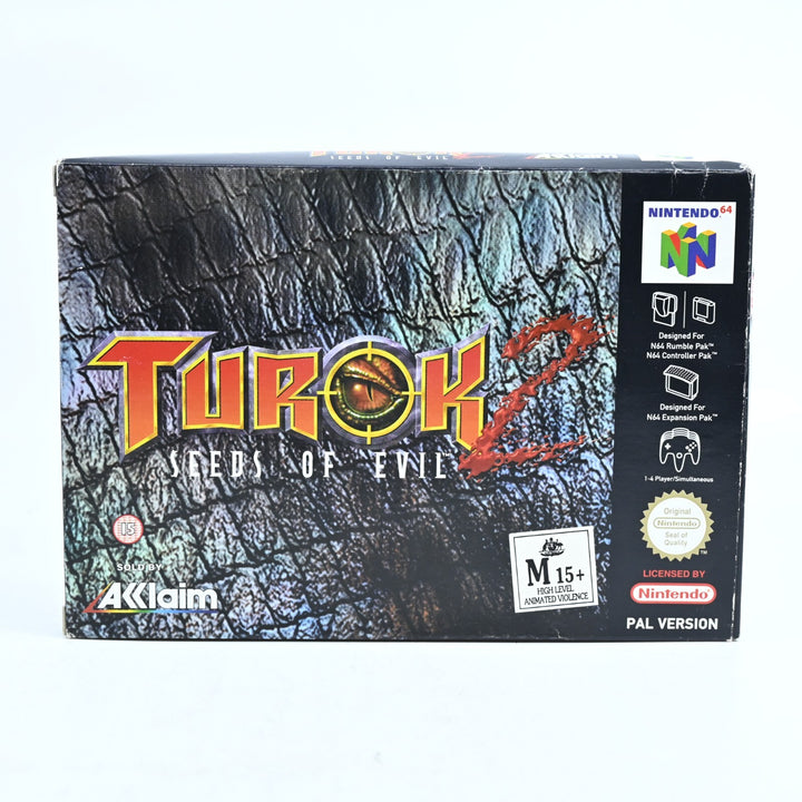 Turok 2: Seeds of Evil - N64 / Nintendo 64 Boxed Game - PAL - FREE POST!