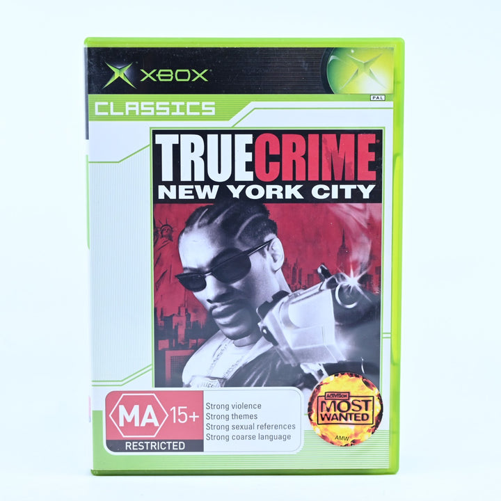 True Crime: New York City - Original Xbox Game + Manual - PAL - MINT DISC!