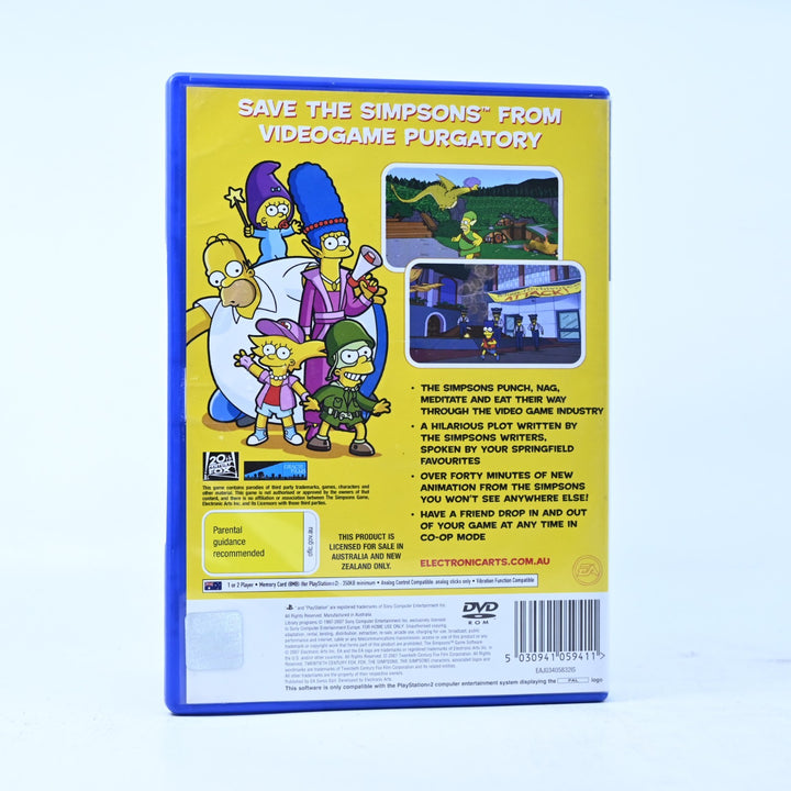 The Simpsons Game - Sony Playstation 2 / PS2 Game + Manual - PAL - MINT DISC!