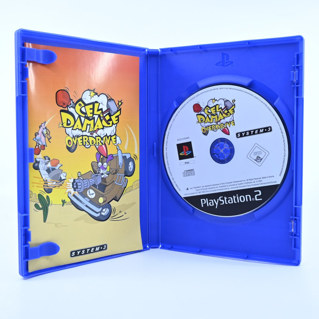Cel Damage Overdrive - Sony Playstation 2 / PS2 Game + Manual - PAL