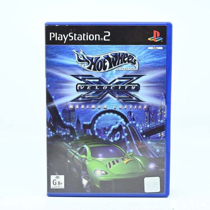 Hot Wheels: Velocity X Maximum Justice - Sony Playstation 2 / PS2 Game + Manual