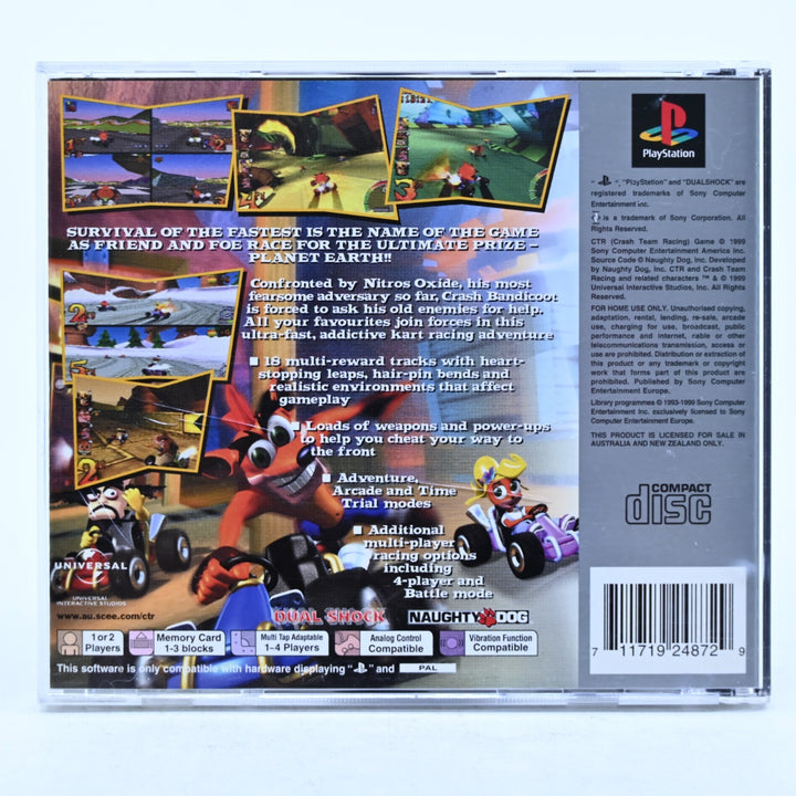 CTR: Crash Team Racing - Sony Playstation 1 / PS1 Game + Manual - PAL