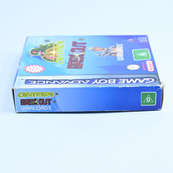 Centipede|Breakout|Warlords - GBA Boxed Game - PAL - FREE POST!