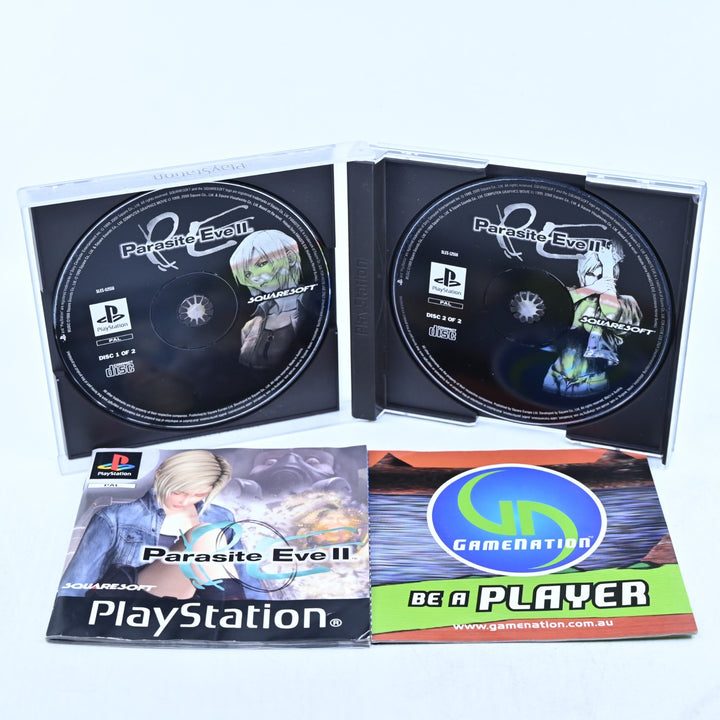 Parasite Eve II - Sony Playstation 1 / PS1 Game + Manual - PAL - MINT DISC!