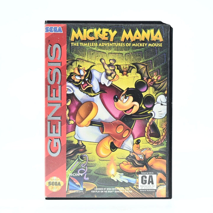 Mickey Mania + Manual - Sega Mega Drive Game / Genesis - FREE POST!