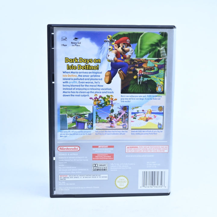 Super Mario Sunshine - Nintendo Gamecube Game - No Manual - PAL - FREE POST!