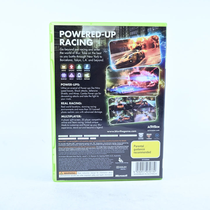 Blur - Xbox 360 Game + Manual - PAL - MINT DISC!
