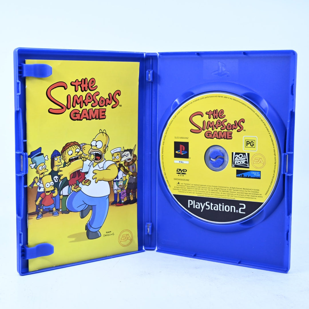 The Simpsons Game - Sony Playstation 2 / PS2 Game + Manual - PAL - MINT DISC!