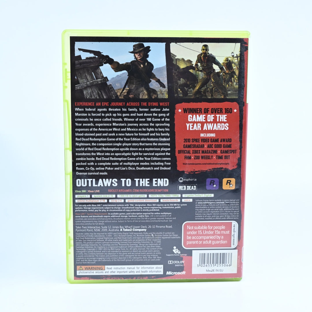Red Dead Redemption: GOTY - Xbox 360 Game + Map - PAL - MINT DISC!