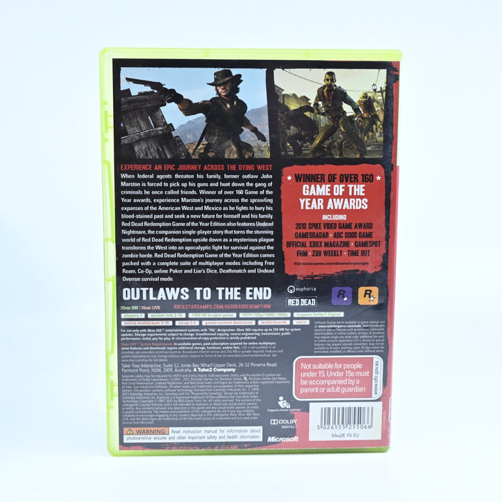 Red Dead Redemption: GOTY - Xbox 360 Game + Map - PAL - MINT DISC!