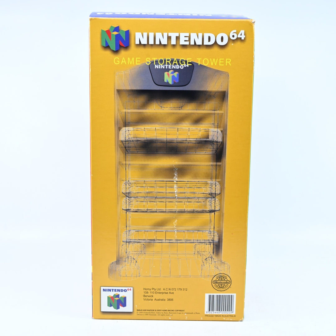 Nintendo 64 Game Storage Tower in Box - N64 / Nintendo 64 Accessory - FREE POST