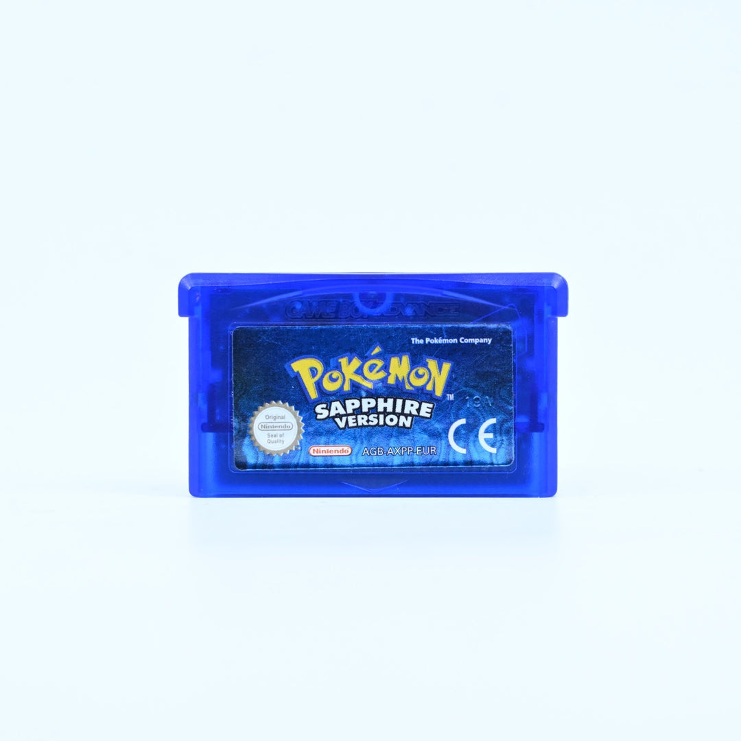 Pokemon Sapphire Version Nintendo Gameboy Advance GBA Boxed Game NEW BATTERY