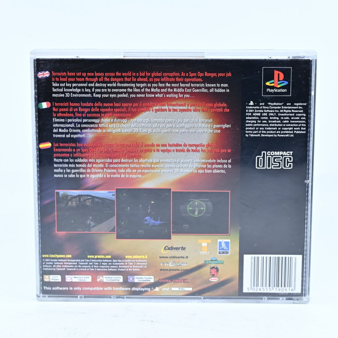 Spec Ops: Covert Assault - Sony Playstation 1 / PS1 Game + Manual - PAL