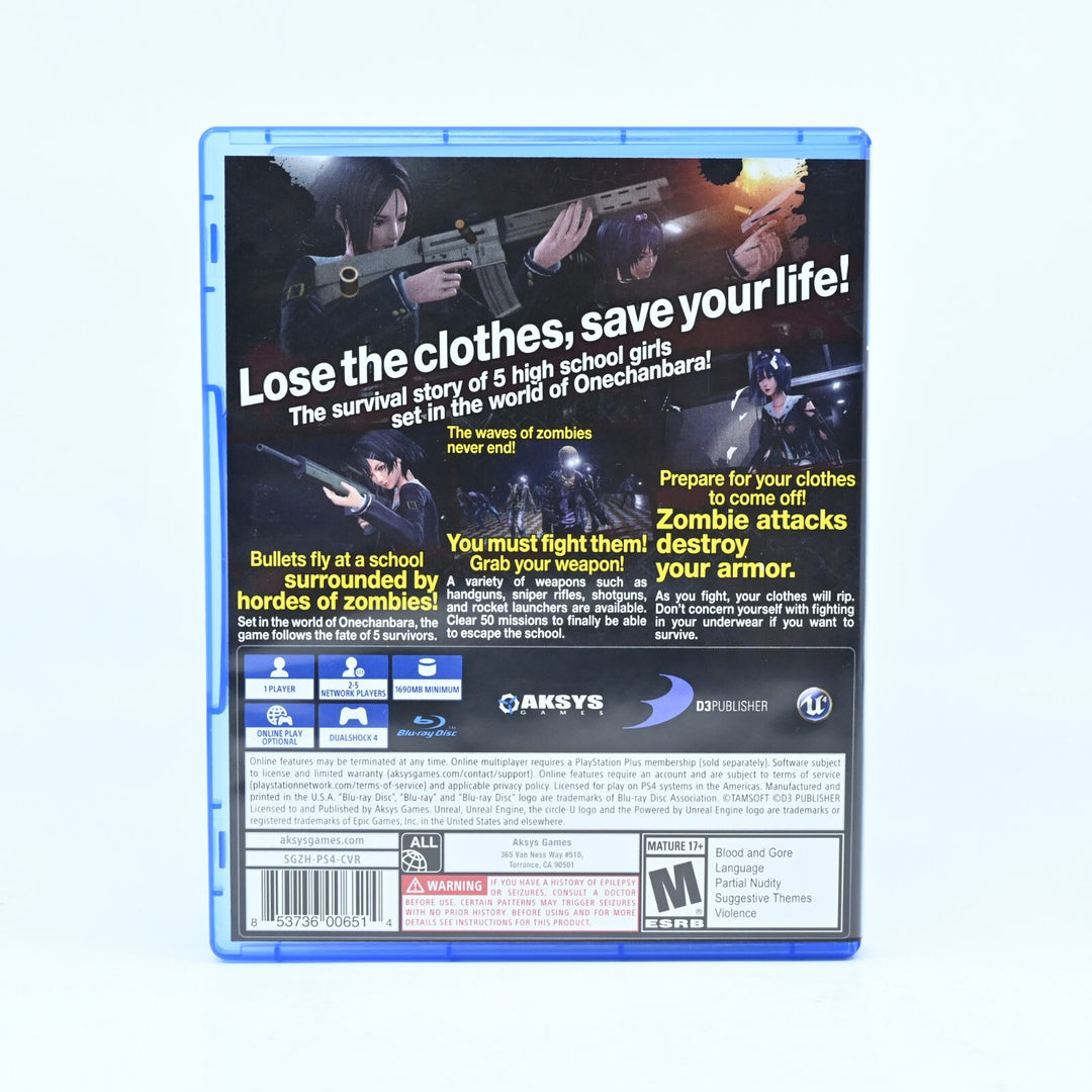 School Girl Zombie Hunter - Sony Playstation 4 / PS4 Game - MINT DISC!