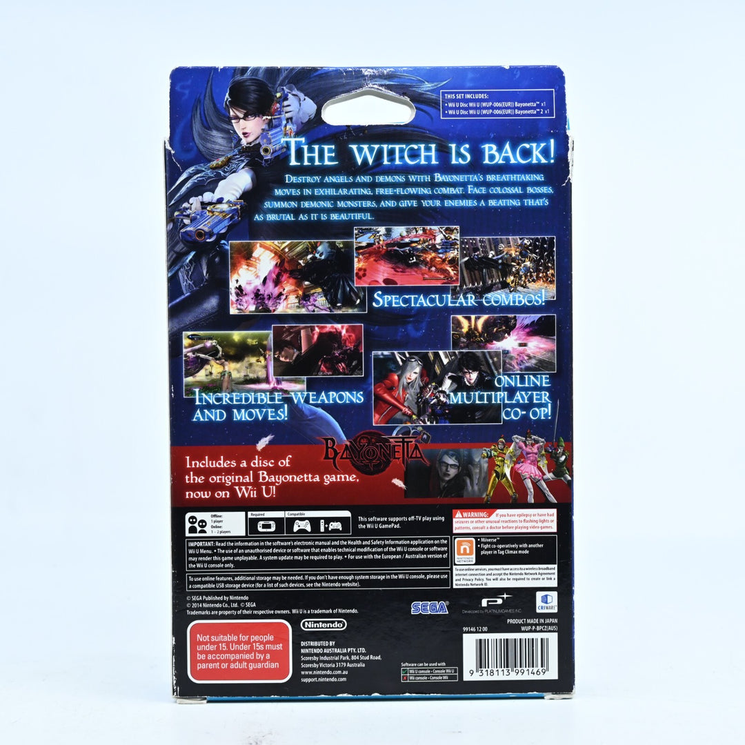 Bayonetta & Bayonetta 2 Special Edition - Nintendo Wii U Game - PAL - MINT DISC!