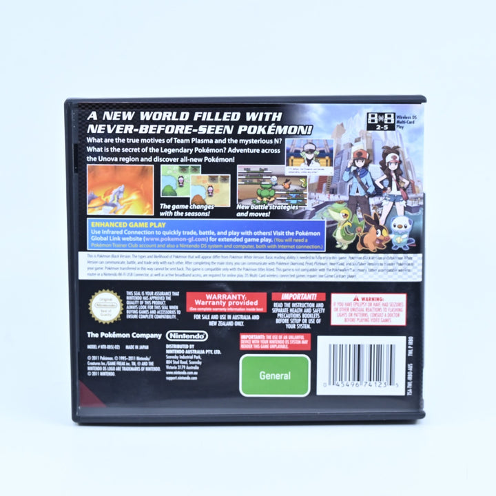 Pokemon Black - Nintendo DS Game - AUS PAL + Manual - FREE POST!