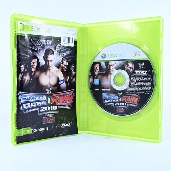 WWE SmackDown vs. Raw 2010 - Xbox 360 Game + Manual - PAL - MINT DISC!