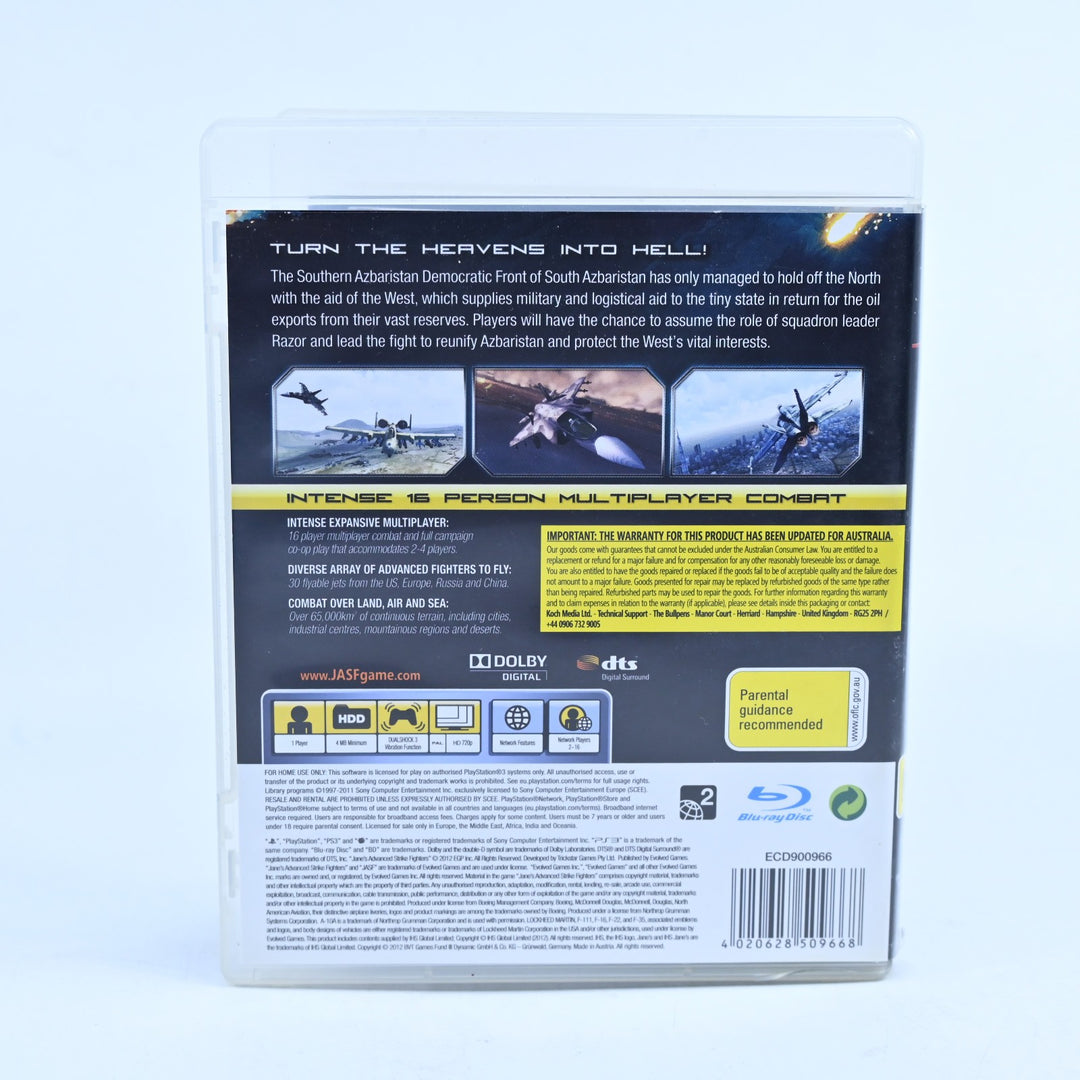 JASF: Jane's Advanced Strike Fighters - PS3 Game - MINT DISC!