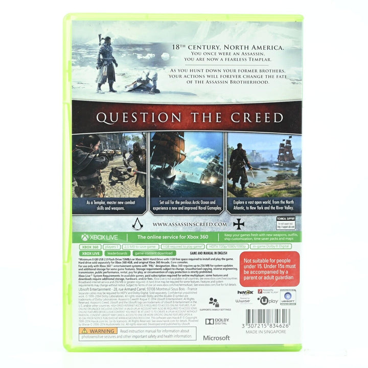 Assassin's Creed: Rogue - Xbox 360 Game - PAL - FREE POST!