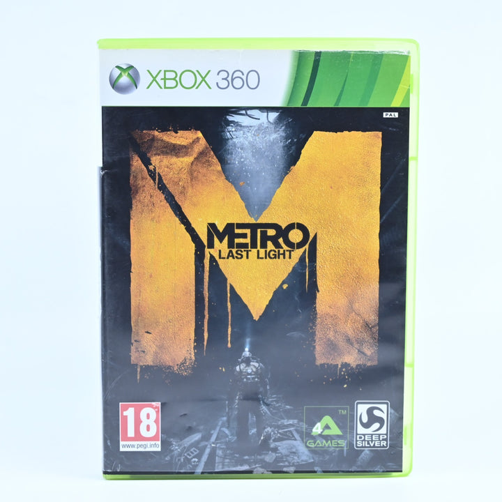 Metro Last Light - Xbox 360 Game + Manual - PAL - MINT DISC!