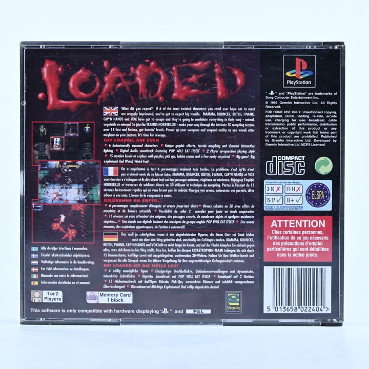 Loaded - Sony Playstation 1 / PS1 Game + Manual - PAL - MINT DISC!