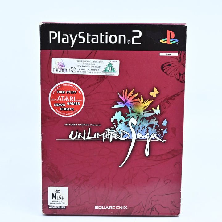 Unlimited SaGa - Sony Playstation 2 / PS2 Game + Manual - PAL - MINT DISCS!