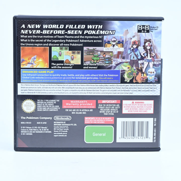 Pokemon Black - Nintendo DS Game - AUS PAL + Manual - FREE POST!