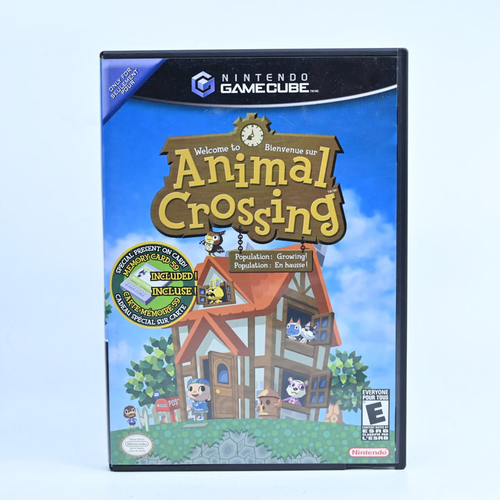 Animal Crossing + Memory Card - Nintendo Gamecube Game + Manual - NTSC-U/C