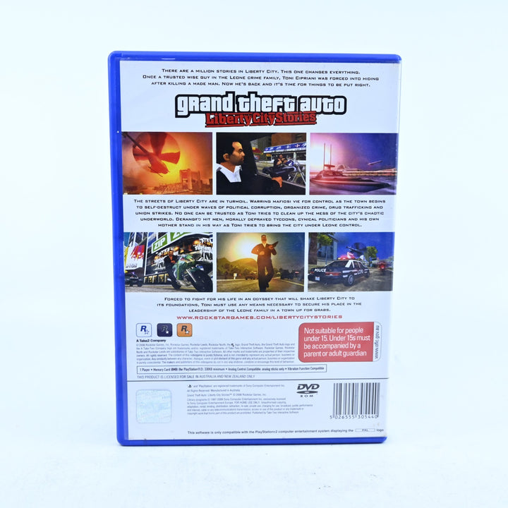 Grand Theft Auto: Liberty City Stories - PS2 Game + Manual - No Map