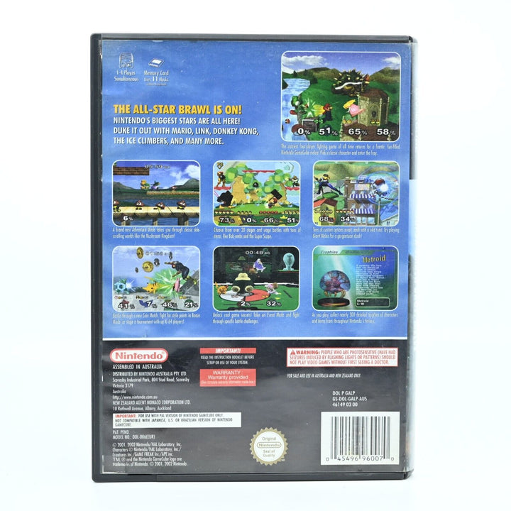 Super Smash Bros Melee - Nintendo Gamecube Game - PAL - FREE POST!