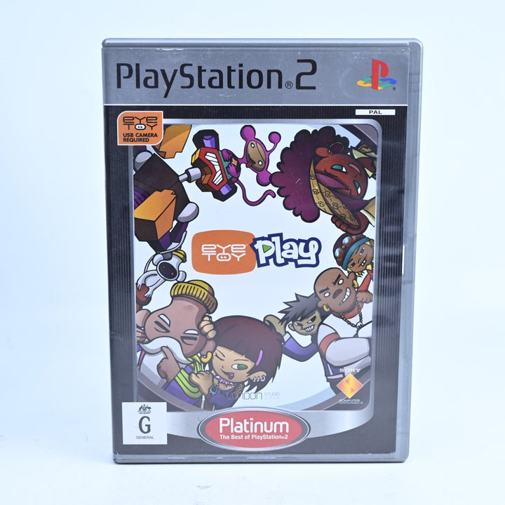 EyeToy Play - Sony Playstation 2 / PS2 Game + Manual - PAL - MINT DISC!