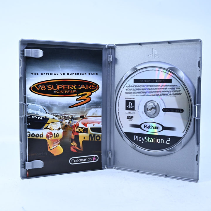 V8 Supercars Australia 3 - Sony Playstation 2 / PS2 Game + Manual - PAL