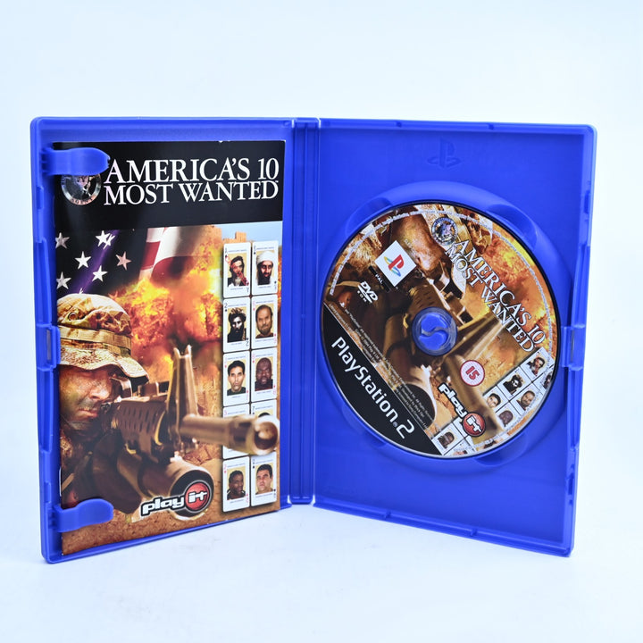 America's 10 Most Wanted - Sony Playstation 2 / PS2 Game + Manual - PAL