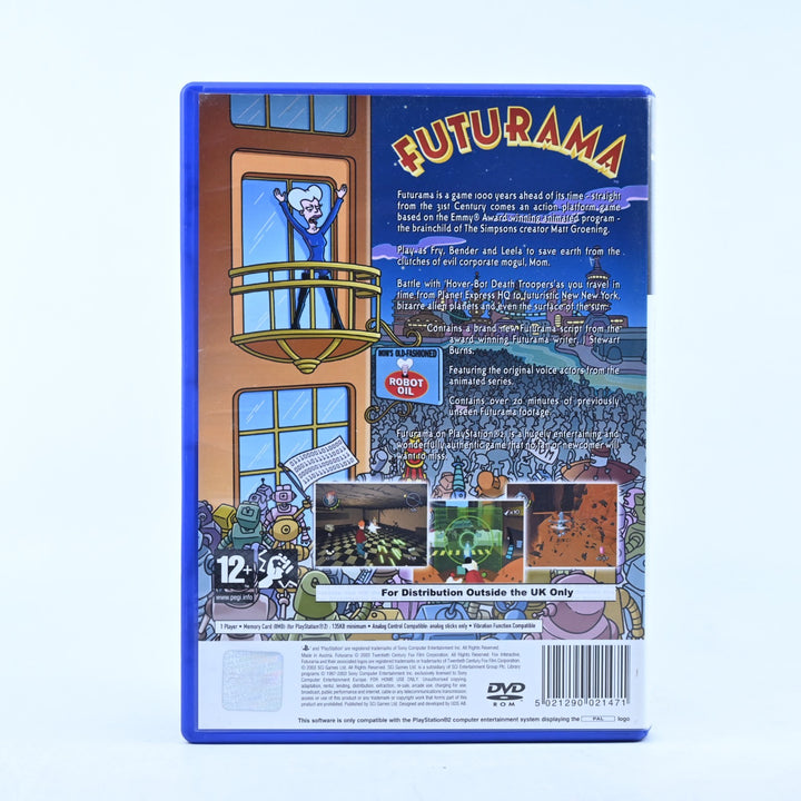 Futurama - Sony Playstation 2 / PS2 Game + Manual - PAL