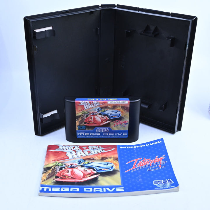 Rock N Roll Racing - Sega Mega Drive Game + Manual - PAL - FREE POST!