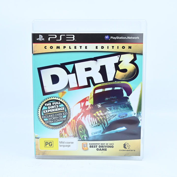 Dirt 3: Complete Edition - Sony Playstation 3 / PS3 Game + Manual - FREE POST!