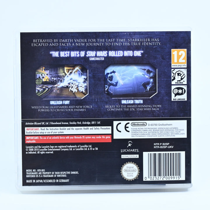 Star Wars: The Force Unleashed II 2 Nintendo DS Game + Manual - PAL - FREE POST!