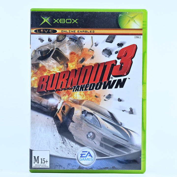 Burnout 3 Takedown - Original Xbox Game + Manual - PAL - MINT DISC!