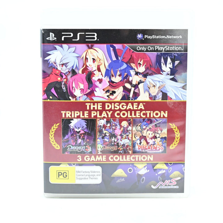 The Disgaea Triple Play Collection - Sony Playstation 3 / PS3 Game + Manual