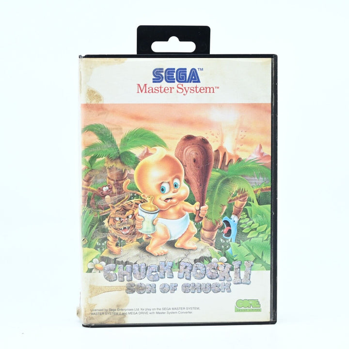 Chuck Rock II 2: Son of Chuck - Sega Master System Game + Manual - PAL - FREE PO