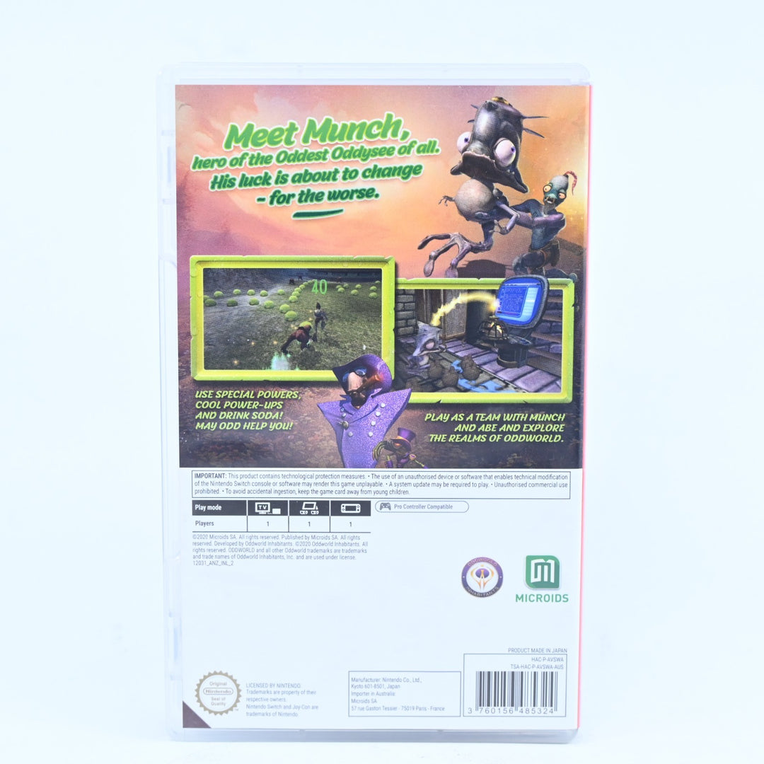 Oddworld: Munch's Oddysee  - Nintendo Switch Game - FREE POST!