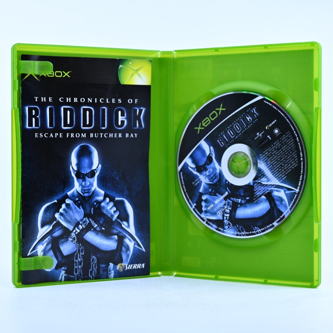 The Chronicles of Riddick Escape From Butcher Bay - Original Xbox Game + Manual