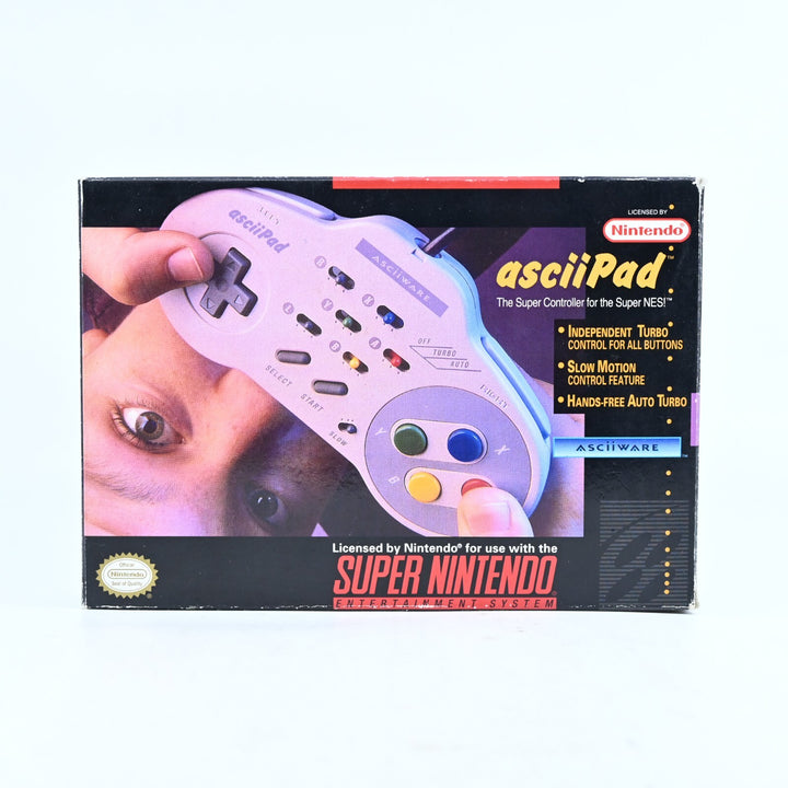 asciiPad with box - Super Nintendo / SNES Accessory - PAL - FREE POST!